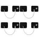 YEYA Upgraded Refrigerator Locks 4 Pack, Baby Proof Cabinet Locks with Keys, Safety Cabinets Door for Toddler (4 Count - Upgrade Base 2.8X2.8 Inch)