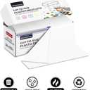 54 Inch X 300 Feet Plastic Table Cover Roll Disposable Tablecloth with Slide Cutter for All Type/Shape Tables | Table Cover for Party, Picnic, Banquet & Outdoor Activities (White)