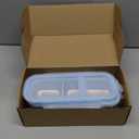 Bakpoco Stainless Steel Snack Containers for Kids Adults, 4 Pack 2 Compartment Metal Snack Containers Box with Lid, Reusable Food Storage Container, Leak Proof, Grab and Go