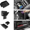Hellet 4PCS Center Console Organizer Compatible with Toyota 2014-2020 2021 2022 2023 2024 4Runner Interior Accessories Hidden Storage Drawer Box