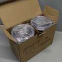 Stainless Steel Food Container with Clear Lids Airtight Container Stackable Small Canisters Kitchen Pantry Storage for Cereal, Snacks, Candy, Herbs, Spices, Sugar, Tea (1.8L Dark Black-2)