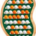 40 Golf Ball Display Rack Cabinet Holder Case - Wall Mount Golf Gifts for Enthusiasts - Unique Putting Green Shape
