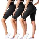 Women's Black Yoga/Bike Shorts, S/M