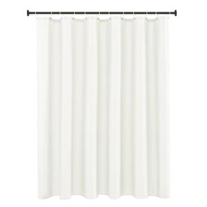 Biscaynebay Hotel Quality Fabric Shower Curtain Liners 72" X 72", Ivory Water Resistant Bathroom Curtains Rust Resistant Grommets Weighted Bottom Hem Machine Washable