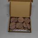 Colingmill 24 Pcs Large Size Stable Wooden Table Number Holders 2. 4 Inch Wedding Table Name Stand Semicircular Design Place Card Holder Office Tag Photo Menu Banquet Birthday Party Restaurant(Walnut)