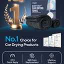 Wigoo Microfiber Car Drying Towels 36" x 24" [1300GSM Ultra-Absorbent, No Streaks & Scratches] Dual-Sided Edgeless Cleaning Towel with Twisted Loop, for Detailing, Cars, SUV, Truck(2-Size Green Set)