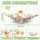 FoldTier 8 Pcs Microwave Bowl Cozy Holders, Floral Pattern Reusable Hot Pads Soup Potholders Heat Resistant Non Slip Grip Housewarming Party Favors Kitchen Accessories for Hot Food Plates