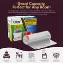 PAMI Recycling Tall 13-Gallon Kitchen Drawstring Trash Bags- Extra-Strong Plastic Garbage Bags [Clear 60 Pack]- Thick Trash Can Liners For Kitchen & Outdoor Bins- 2ft x2ft Unscented Trash Bags