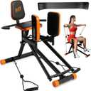 Glute Glow Hip Abductor Machine for Home Gym - USA Based - Booty Builder & Booty Trainer for Women 3 Resistance Levels Bonus Arm Bands, Thigh Workout Glute Workout Equipment & Glute Machine