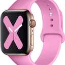Compatible with Apple Watch Band 41mm 40mm 38mm 49mm 45mm 44mm 42mm,Soft Silicone Sport Band Replacement Strap with Classic Clasp for iWatch Series 8 7 6 5 4 3 2 1 SE