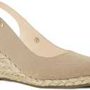 Juliet Holy Womens Wedge Sandals Espadrilles Closed Toe Slingback Buckle Strap Comfortable Casual Summer Platforms, Navy, Size 7.5