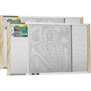 Frost King 2AWS1845 WB Marvin Adjustable Window Screen, 18in High x Fits 25-45in Wide (2 Pack)