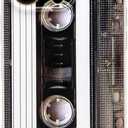 FAteamll Case for iPhone 16 Pro Matte Finish Heavy Duty Soft Back Cover with Reinforced Corners TPU Soft Bumper Retro Cassette Tape Case Compatible with iPhone 16 Pro