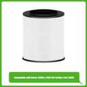 12030 True HEPA Filter Replacement, Compatible with Clorox Medium Room Air Purifier 11030 & 11031,1,000 Sq. Ft. Capacity, 2Pack