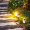 10Pcs Reinforced Ground Spikes Pathway Extension Lights Stakes Plastic Torch Solar Lights Replacement for Christmas Outdoor Yard Garden