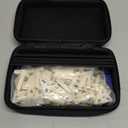 Triangle Domino Game Set with 4 Holders Travel Case | 56 Upgrated Triangular Tiles for Kids, Portable Classic Board Game for Adults, Family Cognitive Strategy Games for 2-4 Players