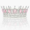 Gold Crown for Women, Crystal Queen Tiaras Headband Wedding Bridal Hair Accessories, Birthday Party Prom Cake Topper