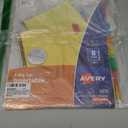 Avery Insertable Dividers for 3 Ring Binders, 8 Tabs per Set, Multicolor Big Tabs, Buff Paper with Gold-Reinforced Holes, Great for Organizing Reports, Projects, and More (11111)