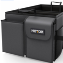 HOTOR Trunk Organizer for Car and SUV - Large-Capacity Car Organizer with Multiple Compartments, Foldable Car Organization for Car Accessories, Tools, Sundries, Large, Black