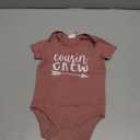 Teeny Fox Cousin Crew Shirts Tee Toddler T-Shirt Baby Bodysuit Set for Family Matching Outfit, 6-12M