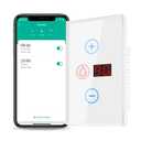 Smart Water Heater Switch, 20A Water Heater Timer with Energy Monitoring, Manual Adjustment Countdown, Compatible with Amazon Echo and Google Home, Neutral Wire Required, 2.4GHz WiFi Only