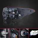 Outer LED Tail Light Rear Lamp Assembly Compatible with 2017-2019 Toyota Highlander Left Driver Side 81560-0E161 TO2804143