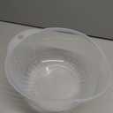 Kotobuki Japanese Rice Washer with Dual Drain, Clear