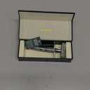 VIKINGS BLADE Double Edge Safety Razor for Men + 5 Swedish Steel Blades + Luxury Case. Long Handle. Smooth, Reusable, Eco-Friendly (The Vulcan) (Chromium Silver)