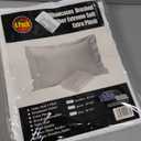 4 Pack 100% Brushed Microfiber Pillow Protector Shams (White, Standard)