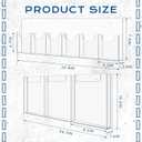 Sherr 2 Pcs Acrylic Brochure Pamphlet Holder Wall Mount 2 Sizes 9 Pocket Fits for 8.5" x 11" and 4" x 9" Brochure Magazine Holder Literature Multi Slot Wall Mount Combo Display Clear Flyer