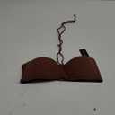 Tempt Me Women Bandeau Bikini Top Strapless Swim Tops Tube Halter Swimsuit Top Only (Brown)