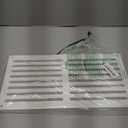 1 Pcs Return Air Grille 16 x 8.5 x 3/4 Inch High Flow Air Vent with Angled Slots Decorative White Return Vent Cover Suitable for Various Home Decoration Styles