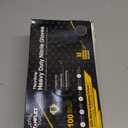 TitanFlex Heavy Duty Black Industrial Nitrile Gloves with Raised Diamond Texture, Latex Free 02 8mil (100ct), Medium