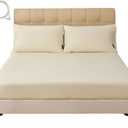 Grounding Sheets Queen Size Organic Cotton 90% Silver 10%  Silver Fiber Infused Conductive Bedding for Improved Sleep & Wellness (White, Queen - 60"x80"x15") legacy1