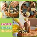 36 Pcs Spring Eggs Colorful Foam Bright Spring Basket Stuffers for Hunt Creative Surprise Egg for Party Favor Decorations, 1.97 x 1.18 Inches (Classic Color)