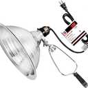 EP Clamp Lamp Light with Detachable 8.5 Inch Aluminum Reflector, 150 Watt E26 Socket (No Bulb Included), 6 Foot 18/2 SPT-2 Cord Cord, 1 Pack