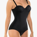 BRABIC Bodysuit Shapewear for Women Tummy Control Dress Backless Bodysuit Tops Body Shaper with Built-in Bra, L