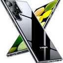 TORRAS Diamond Clear Designed for Samsung Galaxy S24 Ultra Case, 12FT Military Grade Drop Tested, Never Yellowing, Hard Back Soft Edge Slim Thin Shockproof Phone Case for Galaxy S24 Ultra 6.8", Clear