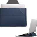 MOFT Laptop Bag Sleeve for MacBook Computer Expandable Storage, Two Adjustable Angles, Ultra-Slim Stylish Pieces Laptop Case, 16" (Deep Blue)