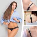 Gatuida 6pcs Bra Strap Pads Mini Soft Silicone Shoulder Pads, Invisible Non-Slip Bra Strap Cushions Holders for Women (Beige)