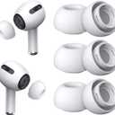 [3 Pairs] Replacement Ear Tips for Airpods Pro and Airpods Pro 2nd Generation with Noise Reduction Hole, Silicone Ear Tips for Airpods Pro with Portable Storage Box and Fit in The Charging Case(Large)