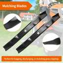 134149 Mower Blades Fit for Craftsman Hu sqvarna Poulan Pro 42" Deck, 21" Mulching Blades for Craftsman LT2000 LT1000 YT4000, Hu sqvarna YTH18542 YT150, Replace 532134149 422719 424752