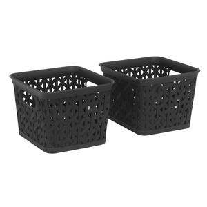 Resin Form Tote, Small Gray 2 Pack