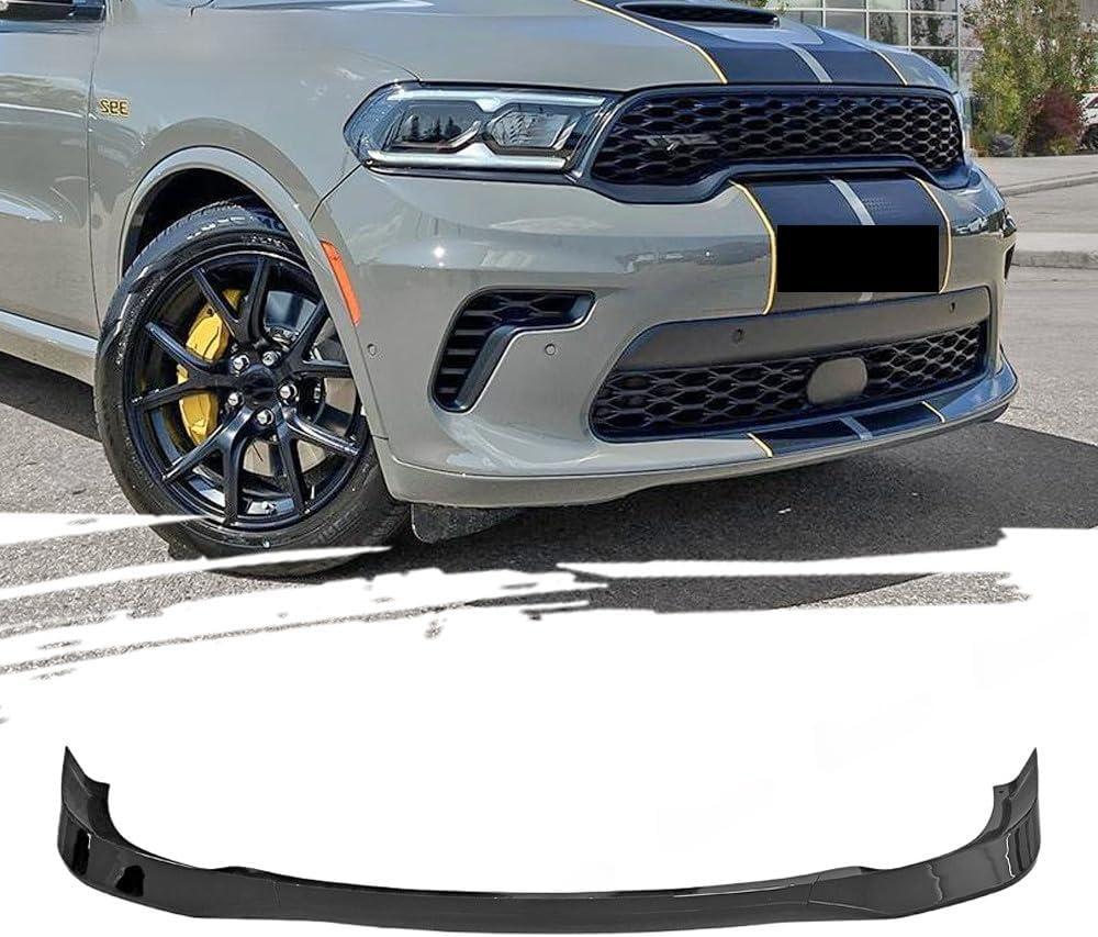 3PCS Aerodynamic Front Bumper Splitter Lip,ABS Spoiler Body Kit Compatible with Dodge Durango 2021-2026 SXT/RT/GT/SRT,Gloss Black