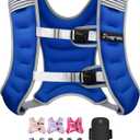 Fragraim Weighted Vest for Women Men - 8lb/10lb/12lb/16lb/22lb/25lb/30lb Weight Vest with Reflective Stripe, Detachable Phone Pouch, Ideal for Walking, Strength Training, Running, Workout, Cardio