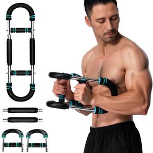 NOAOVO Twister Arm Trainer, Adjustable Resistance Twister Arm Exerciser Chest Exerciser for Men, Portable Chest Workout Equipment Arm Trainer for Men (Blue)