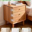 Roctee 6 Pack Drawer Baby Locks Clear, Baby Proof Locks for Side Drawers Pull Out Thin Dresser Kitchen Cabinet Bedside Tables, Safety Latch Child Proofing Clips