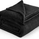 Bedsure GentleSoft Fleece Blanket California King Size Black - Lightweight Plush Fuzzy Cozy Soft Bed Blankets, 102x96 inches