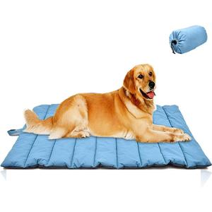 CHEERHUNTING Outdoor Dog Bed, Waterproof, Washable, Large Size, Durable, Water Resistant, Portable and Camping Travel Pet Mat 51X35 (Blue)