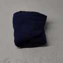 Ottoman Cover Square X-Large,Stretch Ottoman Covers Slipcover for Square Ottomans,Soft Intertwined Pattern Foot Stool Cover with Elastic Bottom,Navy Blue,X-Large